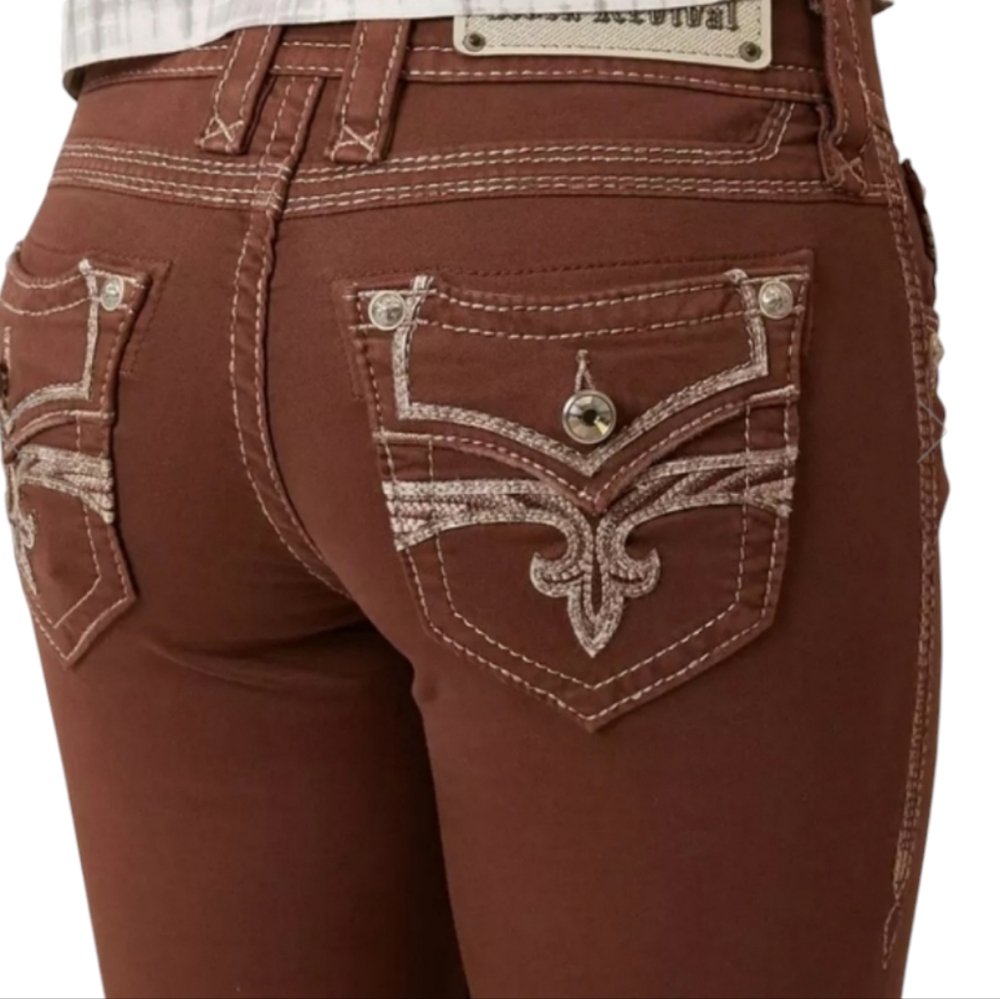 Rock Revival Roselle Ankle Skinny Stretch Jeans. Women's Size: W27x30L.